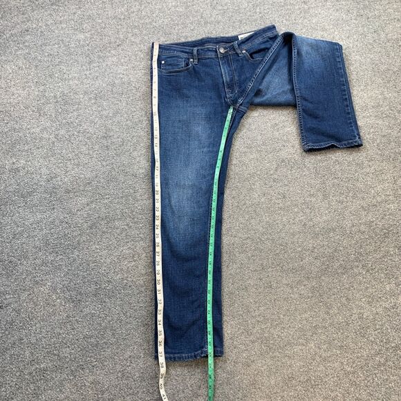 Buffalo David Bitton Jeans Mens 32 Blue Jackson Straight Stretch Mid Rise Denim - Picture 4 of 9